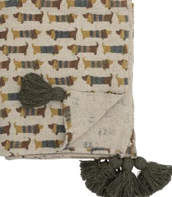 Børn Bloomingville mini Plaider Til Børneværelset|Plaider Til Børneværelset > Charlie Plaid 130x160 cm, Brun