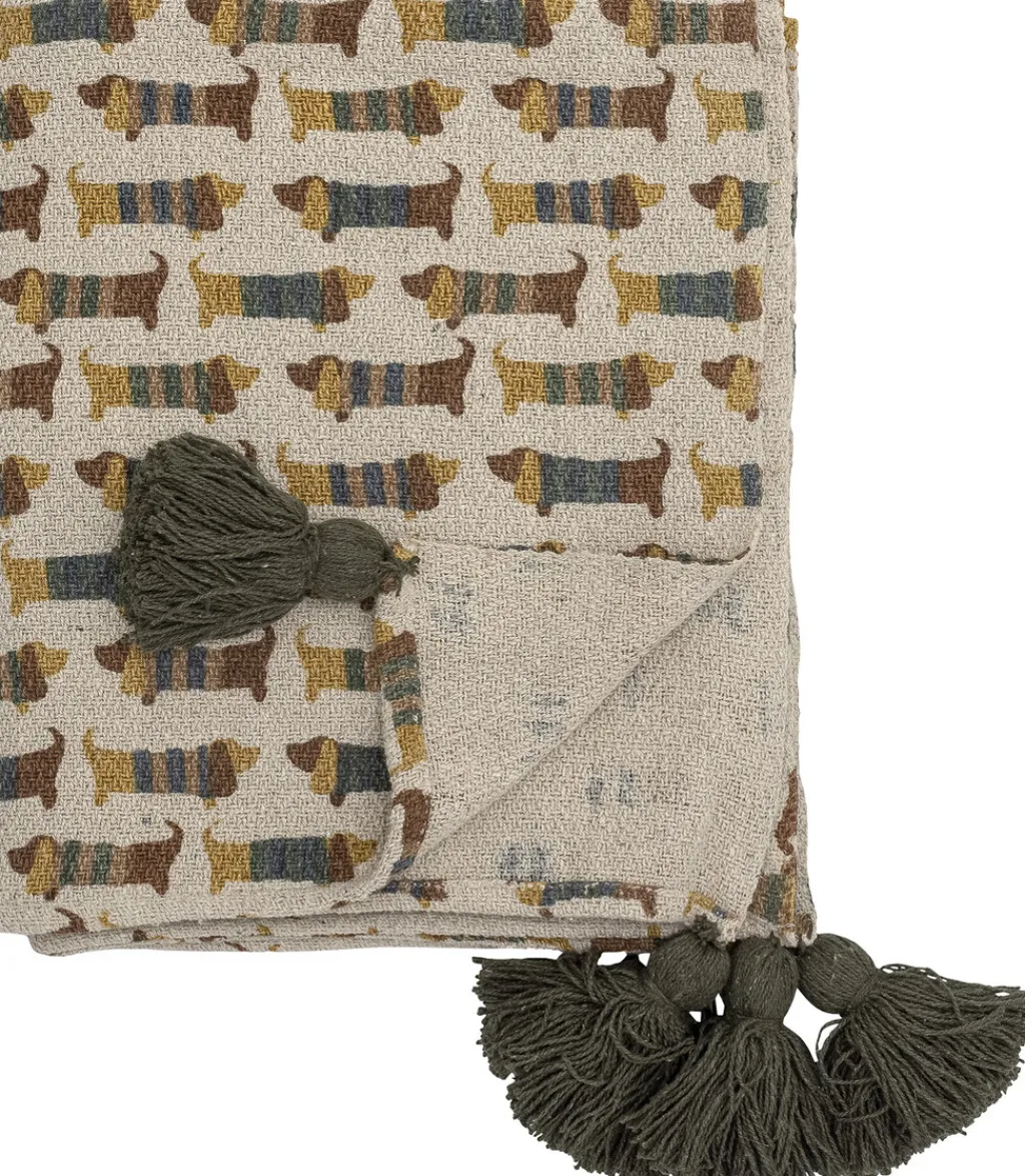 Børn Bloomingville mini Plaider Til Børneværelset|Plaider Til Børneværelset > Charlie Plaid 130x160 cm, Brun