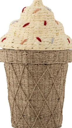 Discount Bloomingville mini Cillie Kurv m. Låg Ø40 cm, Vandhyacint