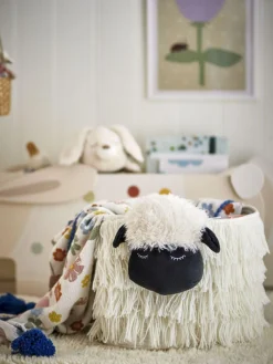 Børn Bloomingville mini Opbevaring Til Børneværelset|Børneværelse > Dolly Kurv H30 cm, Hvid