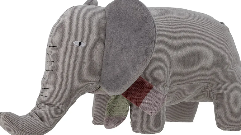 Børn Bloomingville mini Tøjdyr Og Nusseklude > Ferdinand Elefant 40 cm, Grå