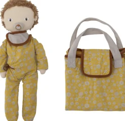 Outlet Bloomingville mini Nalle Babydukke 6 Dele 38 cm, Brun