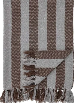 Bloomingville mini Nann Plaid 80x100 cm, Brun