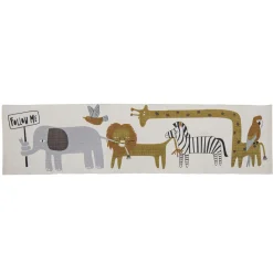 Discount Bloomingville mini Neah Tæppe 50x200 cm, Hvid