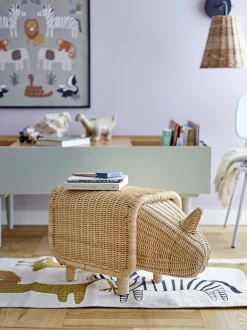 Discount Bloomingville mini Neah Tæppe 50x200 cm, Hvid