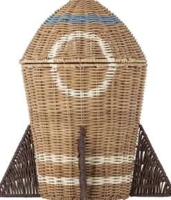 Sale Bloomingville mini Space Kurv m. Låg H35 cm, Rattan