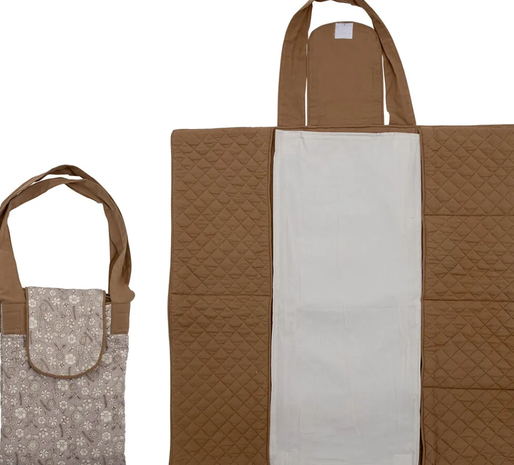 Børn Bloomingville mini Pusletilbehør|Øvrige Børnetekstiler > Thanne Puslemåtte 74 cm, Brun