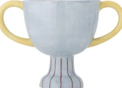 Clearance Bloomingville mini Trophy Urtepotteskjuler H16 cm, Blå