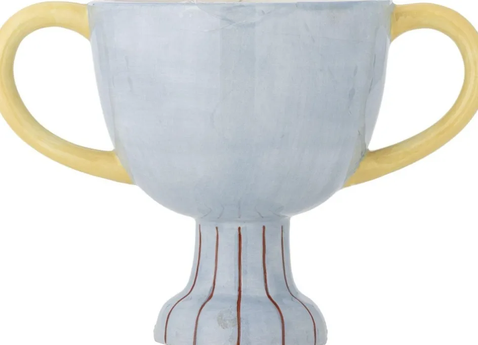 Clearance Bloomingville mini Trophy Urtepotteskjuler H16 cm, Blå