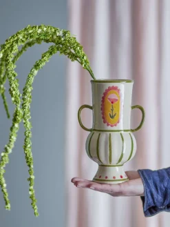 Best Bloomingville Odina Vase H21 cm, Grøn
