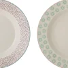 Hot Patrizia Dyb Tallerken 2 stk. 25 cm, Multi Pastatallerkener|Tallerkensæt