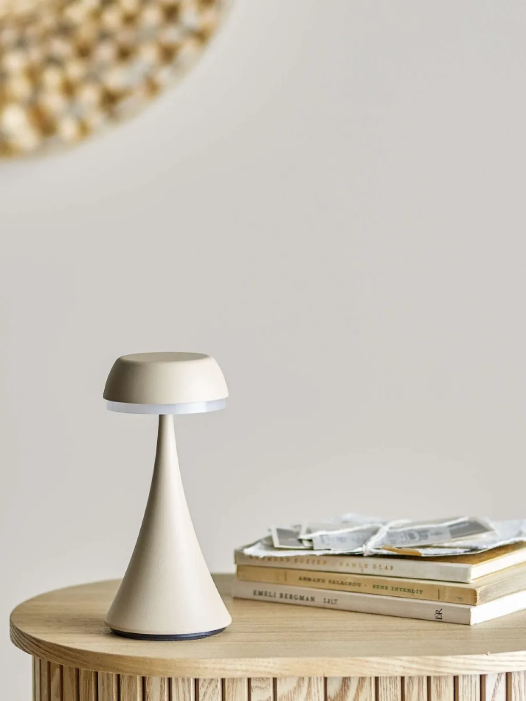 Online Pepple Trådløs Bordlampe H17,5 cm, Natur Bordlamper|Trådløse Lamper