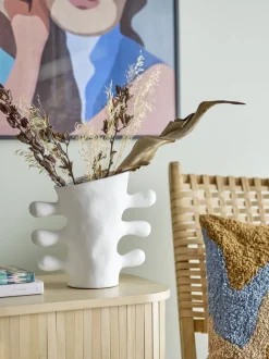 Bloomingville Stue|Vaser > Pernilla Vase H26 cm, Hvid