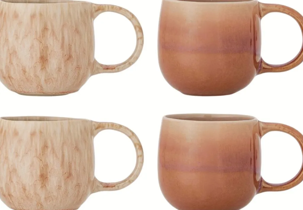Bloomingville Kopper > Roselyn Kop 4 stk. 28 cl, Rosa