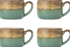 Outlet Bloomingville Sheen Krus 4 stk. 40 cl, Grøn