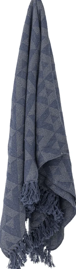 Bloomingville Plaider Og Tæpper > Udine Plaid 130x160 cm, Blå