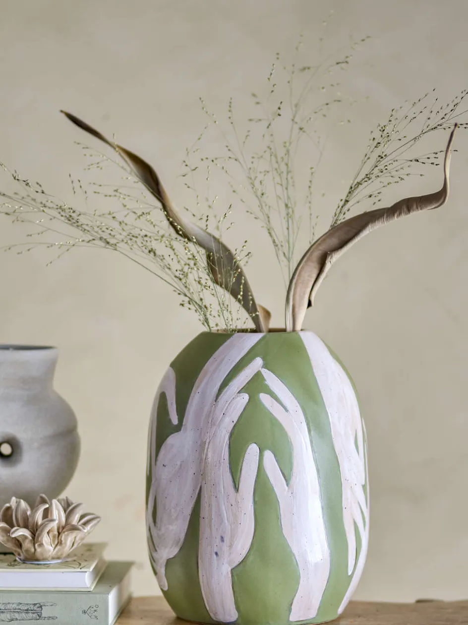 Outlet Bloomingville Adalena Vase H30,5 cm, Grøn