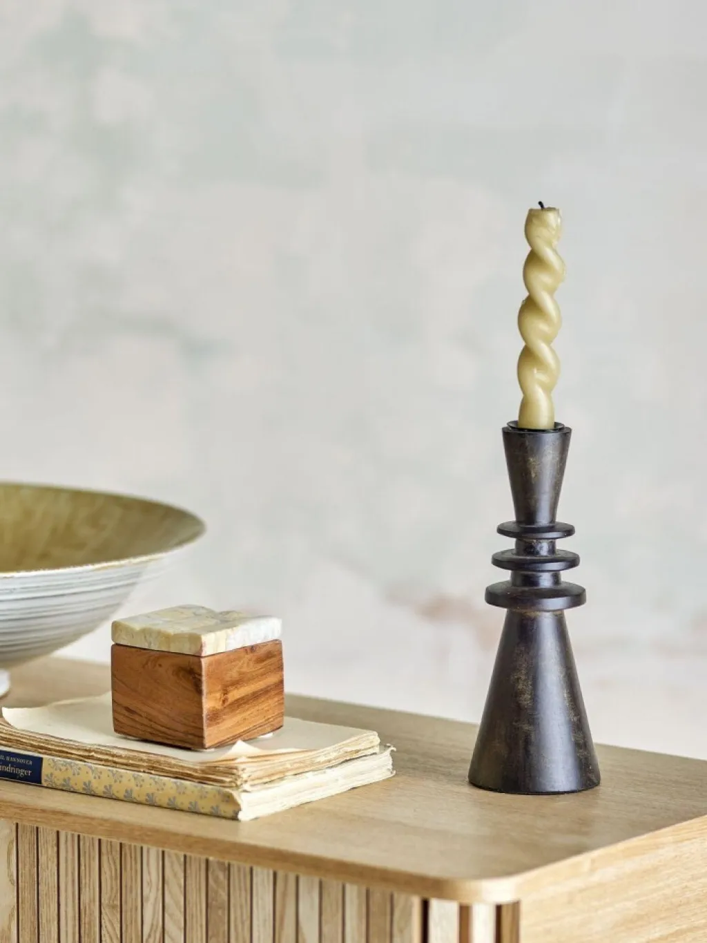 Bloomingville Lysestager > Armel Lysestage H, Sort