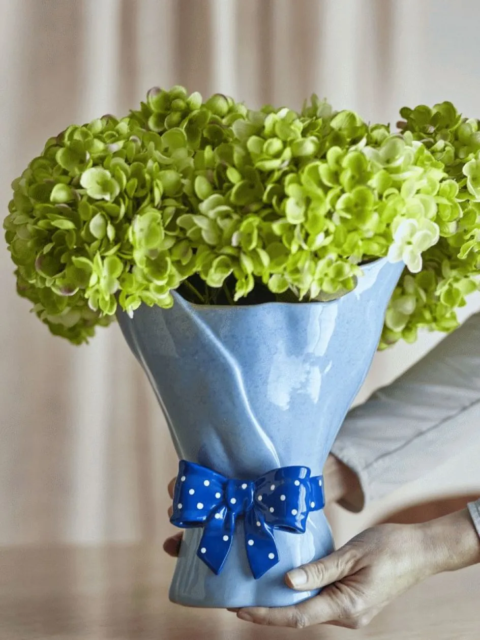 New Bloomingville Belivia Vase H28,5 cm, Blå