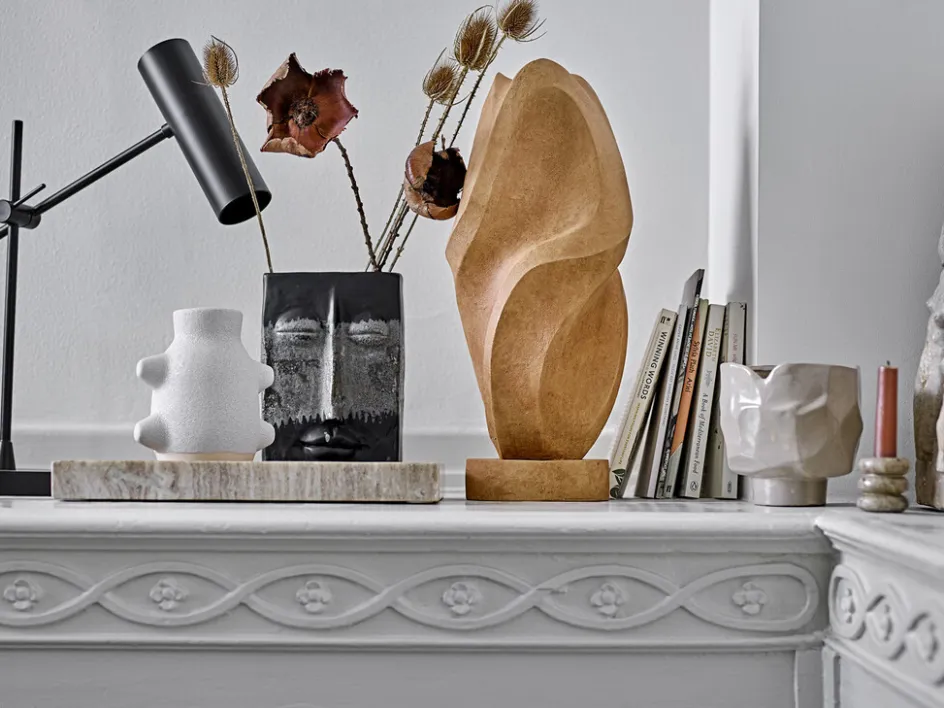 Clearance Bloomingville Birka Vase H, Hvid