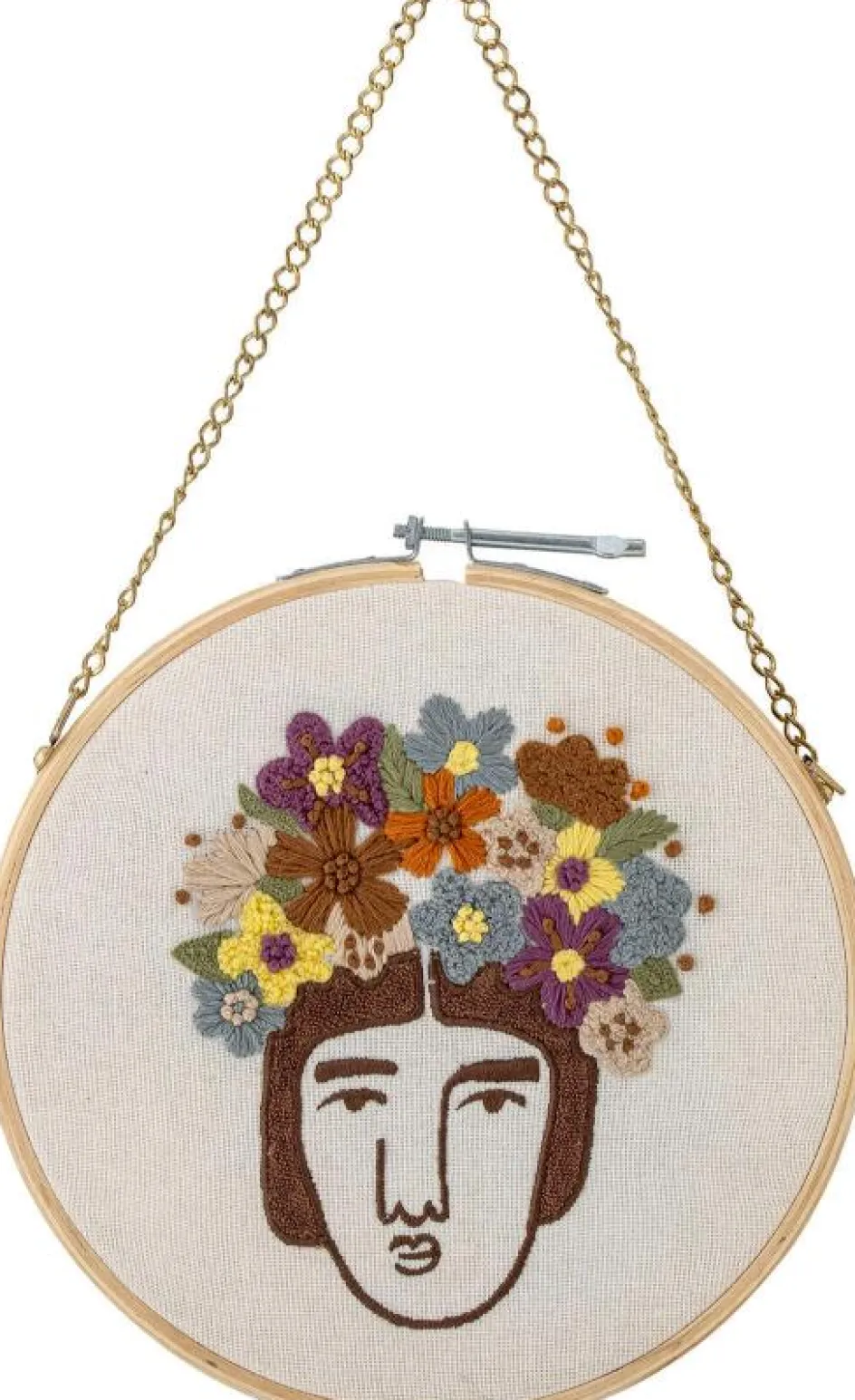 Hot Bloomingville Cambiano Vægdekoration Ø21,5 cm, Brun