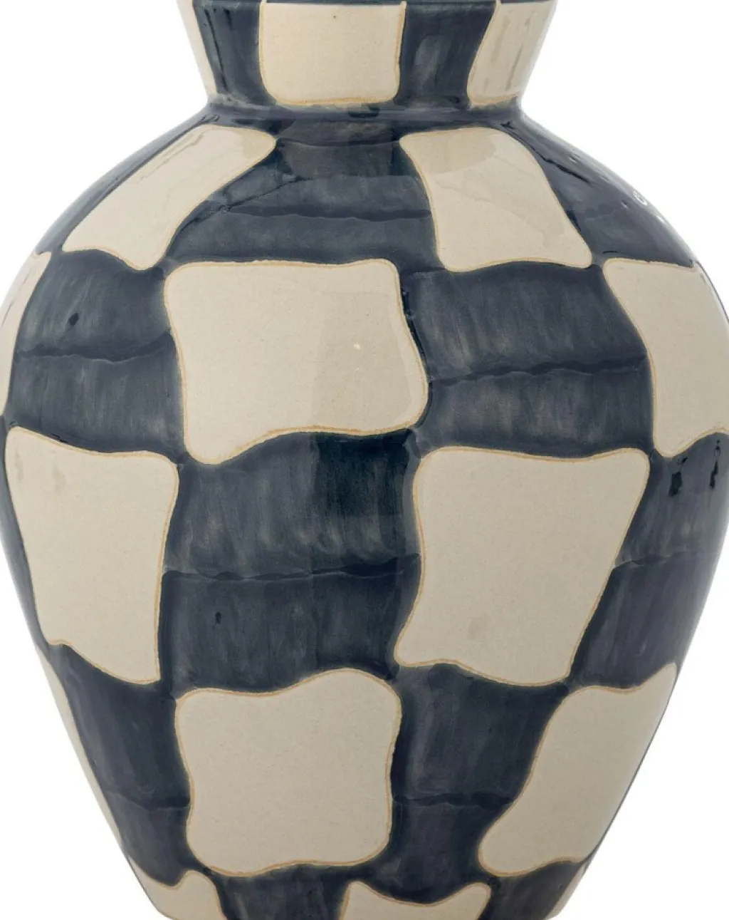 New Check Vase H24 cm, Blå Stue|Vaser
