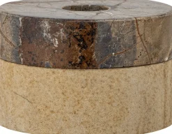 Outlet Dalin Fyrfads- og Lysestage H5,5 cm, Brun Lysestager|Fyrfadsstager