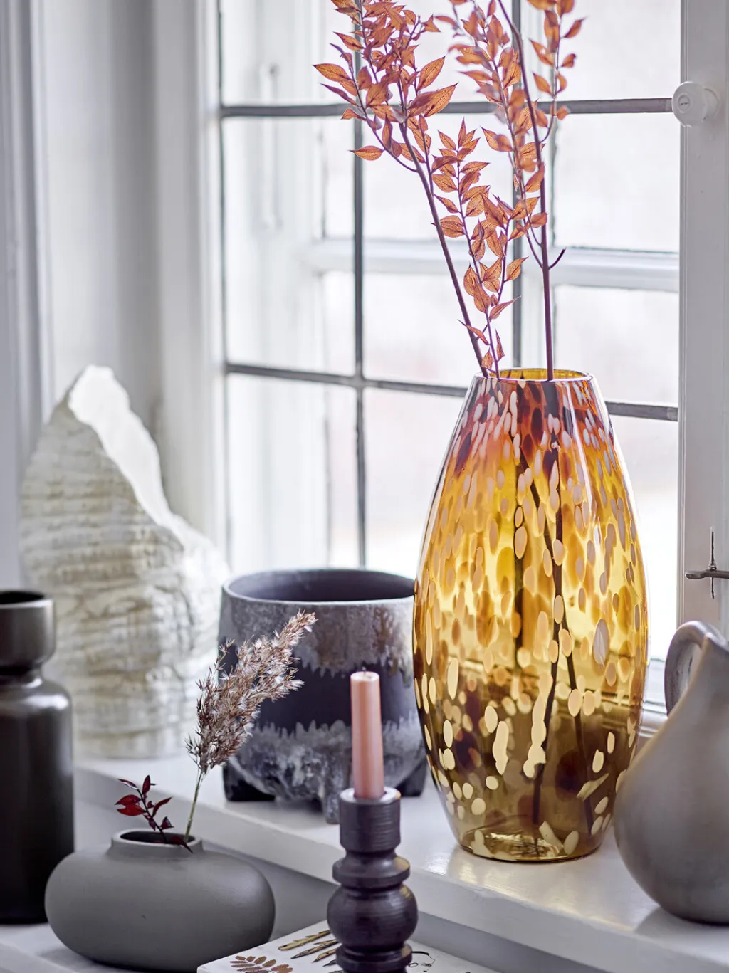 Bloomingville Stue|Vaser > Daraz Vase H32 cm, Brun
