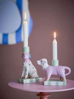 New Doglie Lysestage 2 stk, Rosa Lysestager
