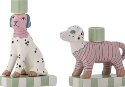 New Doglie Lysestage 2 stk, Rosa Lysestager