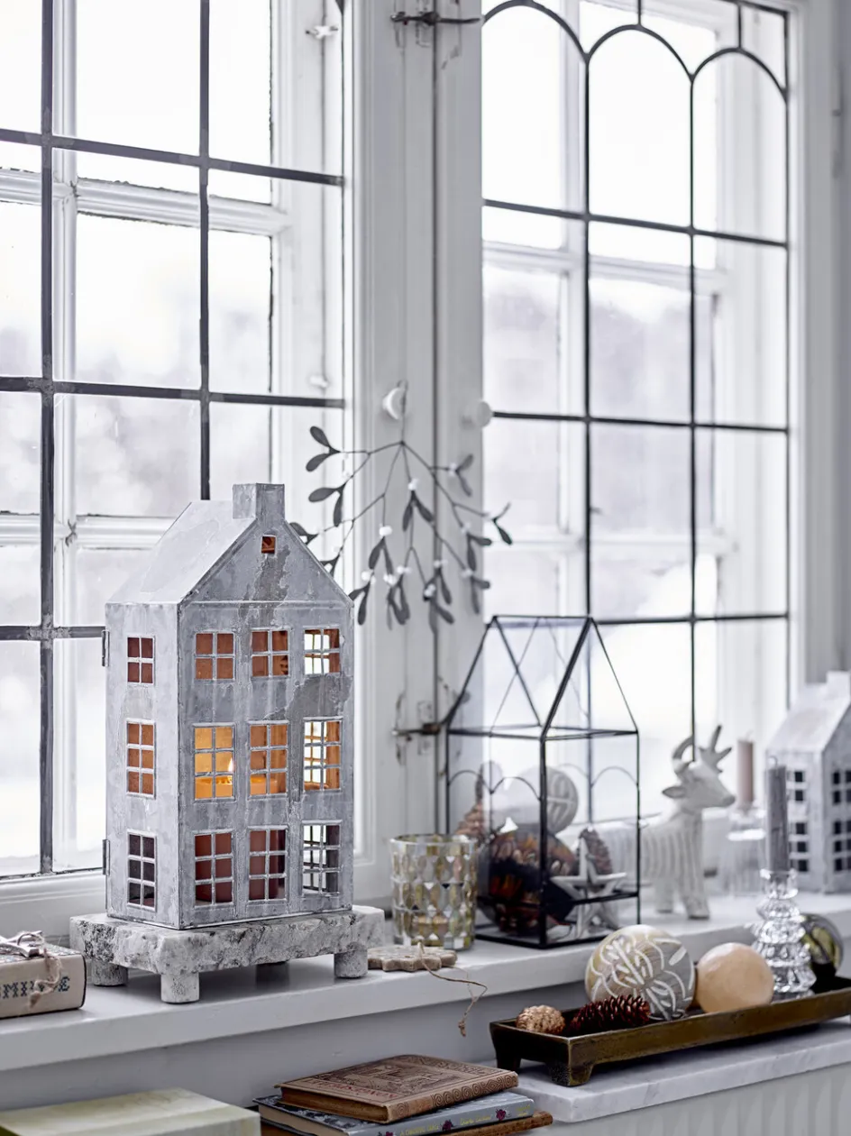 Outlet Bloomingville Elef Lysestage H19 cm, Hvid