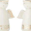 Hot Faella Fyrfads- og Lysestage H12 cm, Hvid Julelys