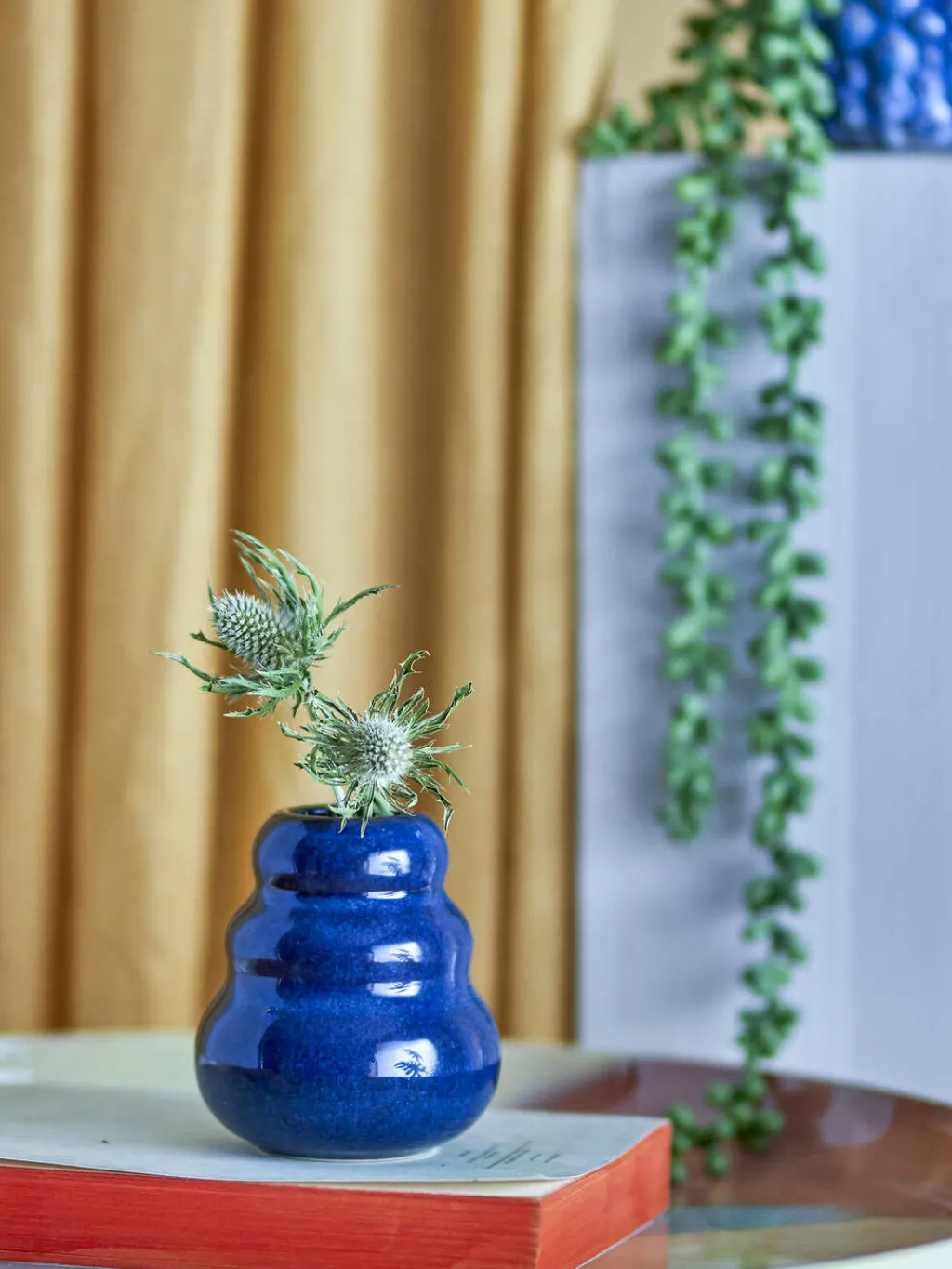 Clearance Faramir Vase H9,5 cm, Blå Stue|Vaser