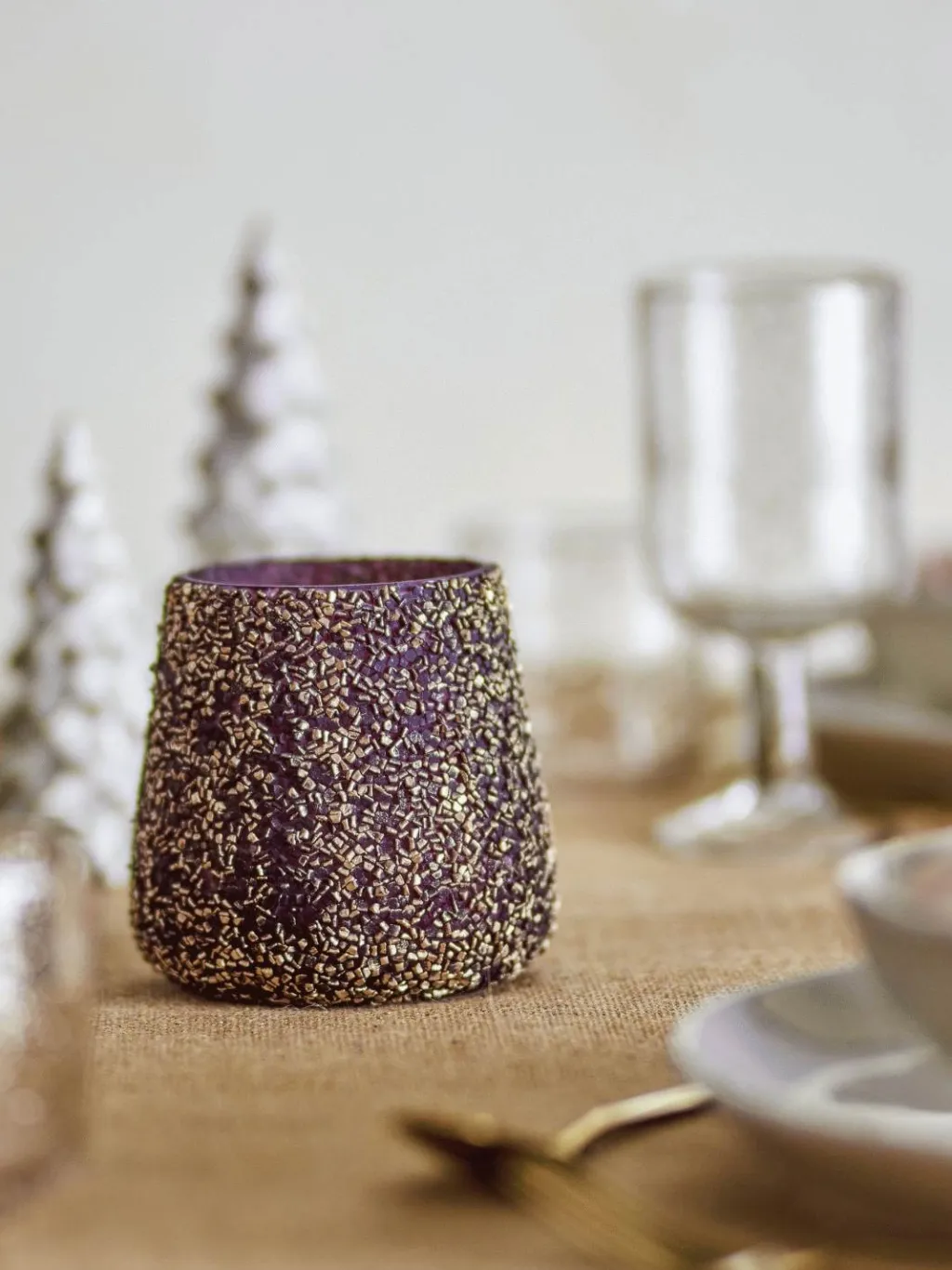 Sale Filiz Fyrfadsstage H11 cm, Guld Julelys