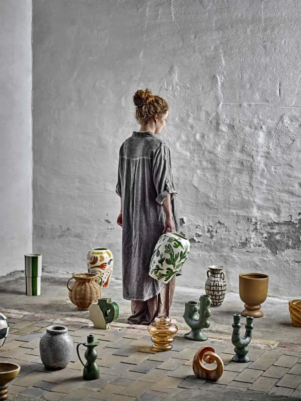Bloomingville Vaser > Floki Vase H31 cm, Grøn