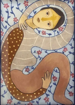 Bloomingville Vægdekorationer Og Plakater > Floriesta Illustration m. Ramme 52x72 cm, Fyrretræ