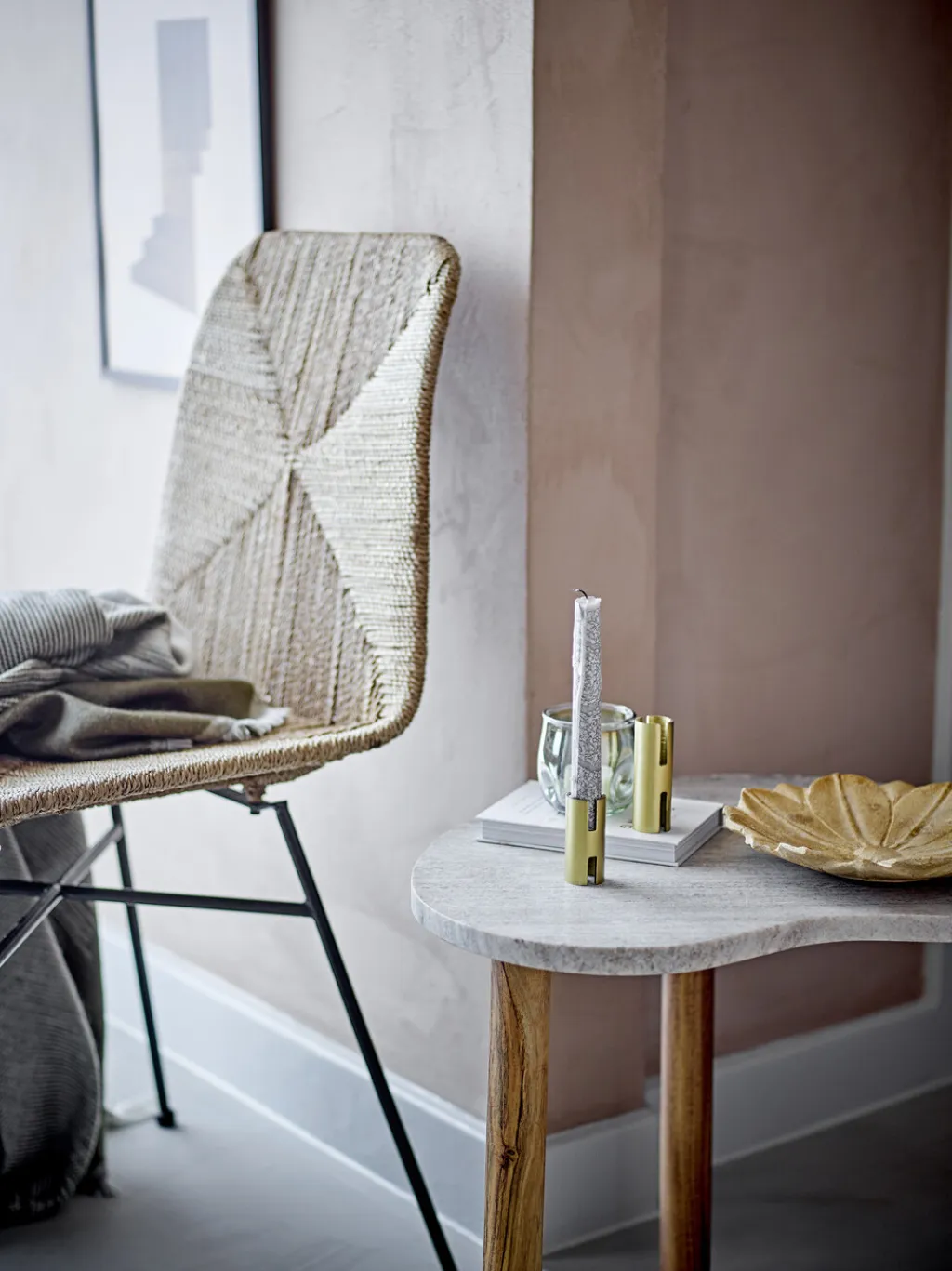Bloomingville Lysestager > Hatice Lysestage 2 stk, Guld