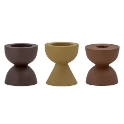 Bloomingville Lysestager|Fyrfadsstager > Ike Fyrfads- og Lysestage 3 stk. H7 cm