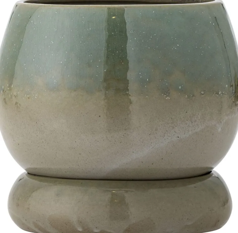 Discount Bloomingville Imke Urtepotte m. Underskål H17,5 cm, Grøn