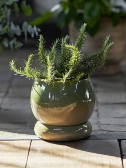 Discount Bloomingville Imke Urtepotte m. Underskål H17,5 cm, Grøn