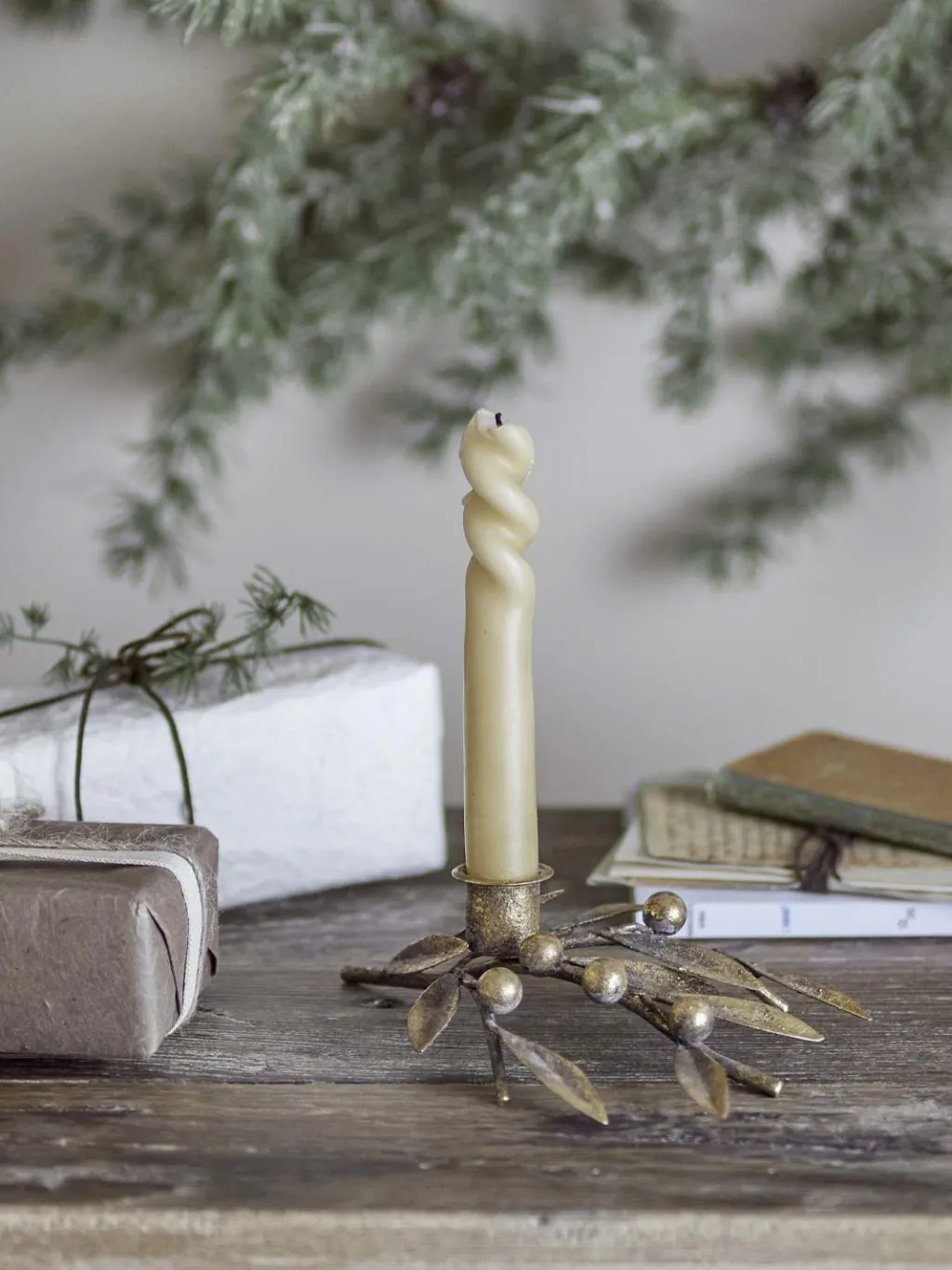 Clearance Mirabel Lysestage H, Guld Julelys