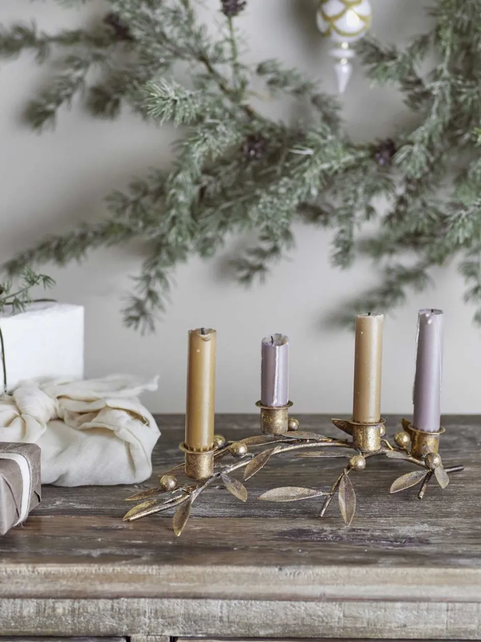 Outlet Bloomingville Mirabel Lysestage H7,, Guld