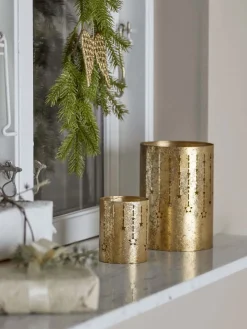 Bloomingville Julelys > Mista Fyrfadsstage H17,5 cm, Guld