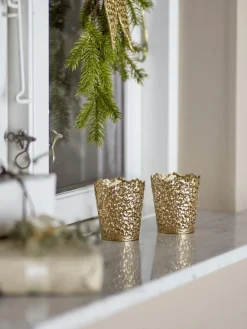 Best Mizou Fyrfadsstage H8,5 cm, Guld Julelys
