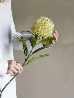Outlet Needle Flower Kunstig Stilk 61 cm, Gul Stue