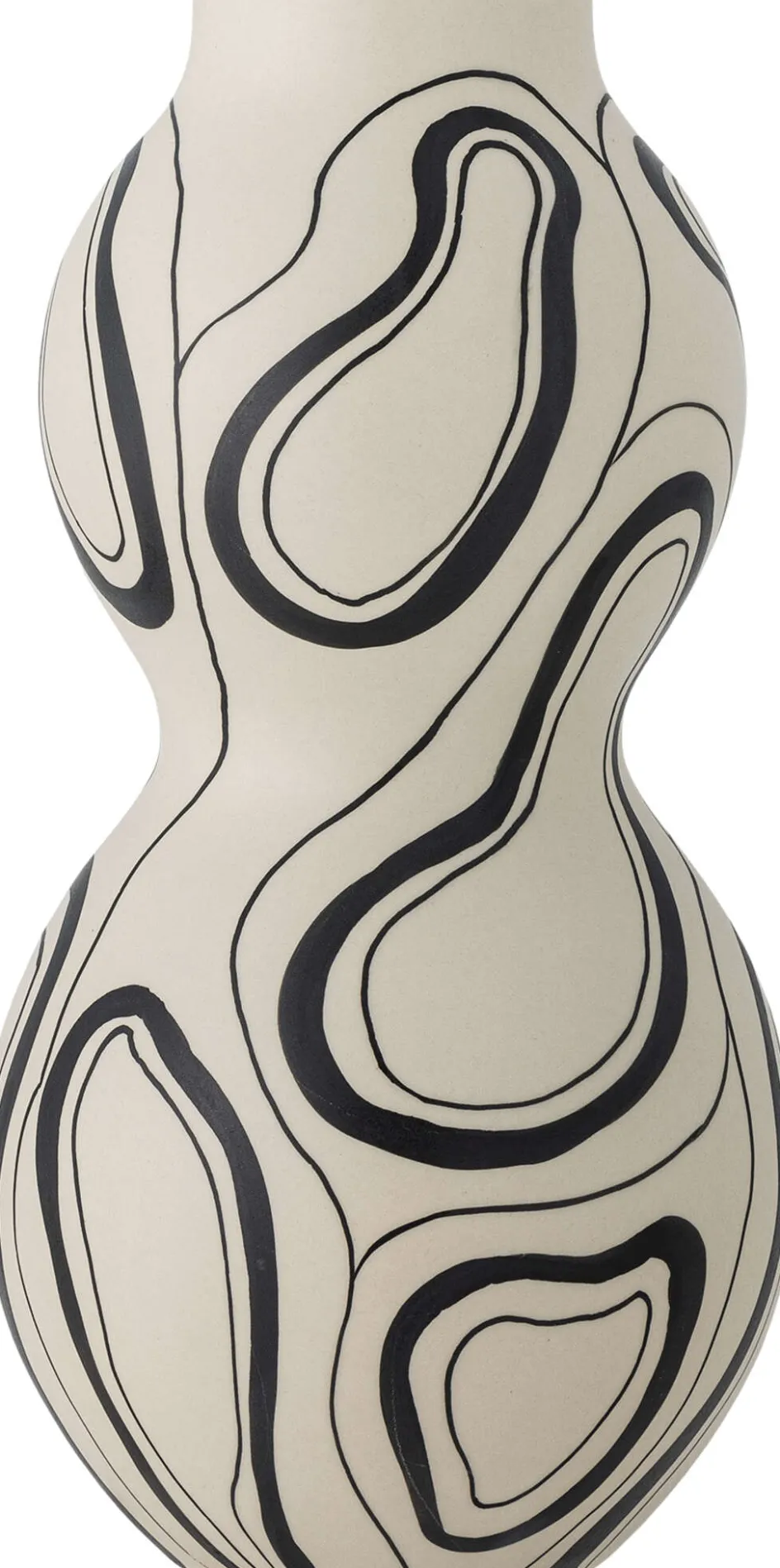 New Bloomingville Nicola Vase H34 cm, Sort