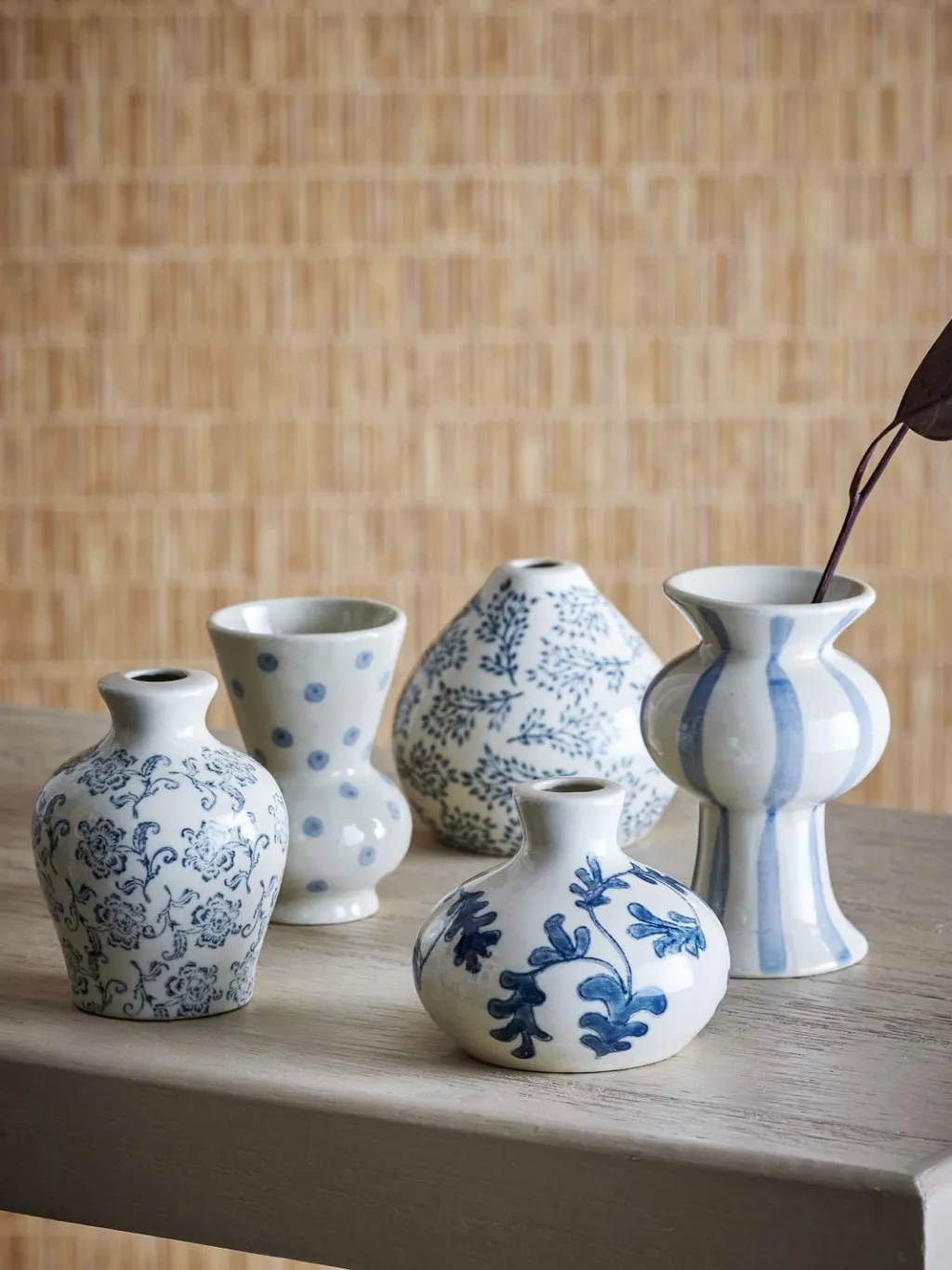 New Quinto Vase 5 stk, Blå Vaser