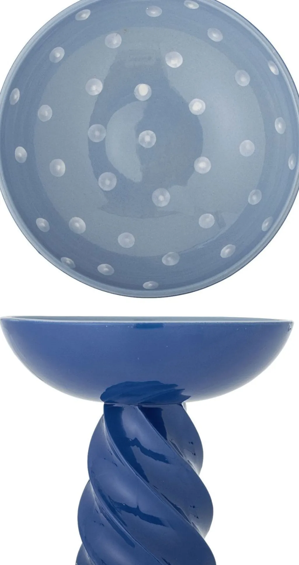 Bloomingville Pynteskåle Og Fade > Riley Opsats Ø24,5 cm, Blå