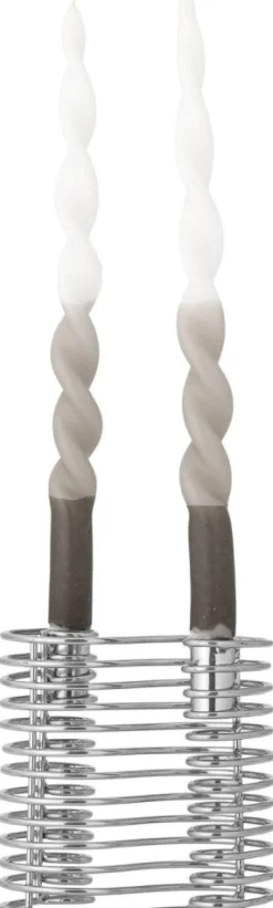 Clearance Bloomingville Wavela Lysestage H14,5 cm, Sølv