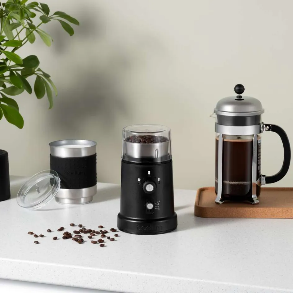 Hot Bodum CHAMBORD Stempelkande 8 Kopper 1 L, Borosilikatglas/Forkromet